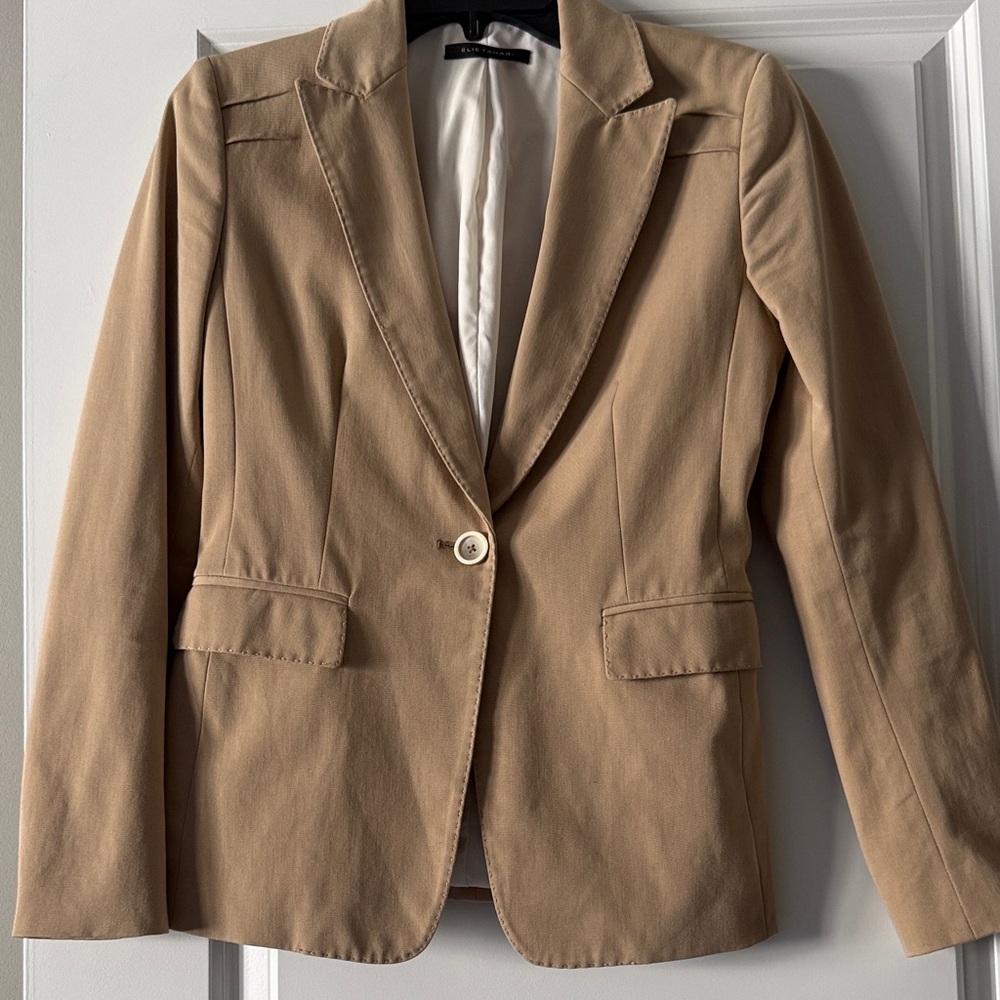 Elie Tahari Beige Women's Blazer
